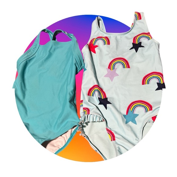 Two girl size 3-4T swim 🏊🏽‍♂️ suits - Picture 2 of 2